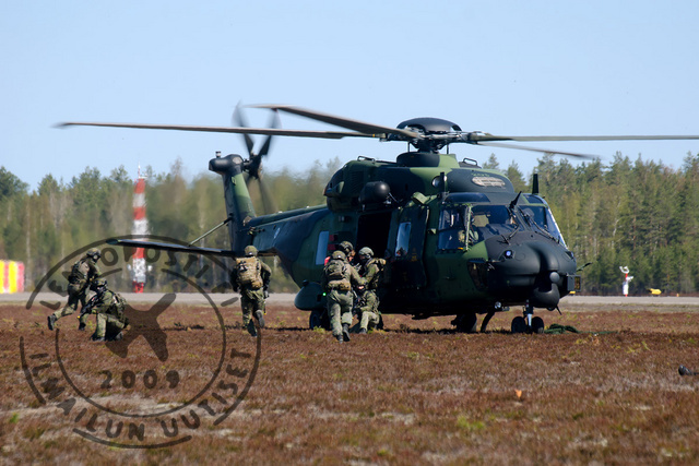 Utti19 NH90 taisteluesityksessä