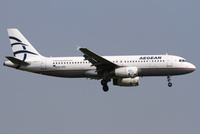 Aegean Airlinesin Airbus A320.