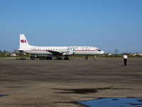 Hamhung lentokenttä ja Air Koryo Ilyushin IL-18