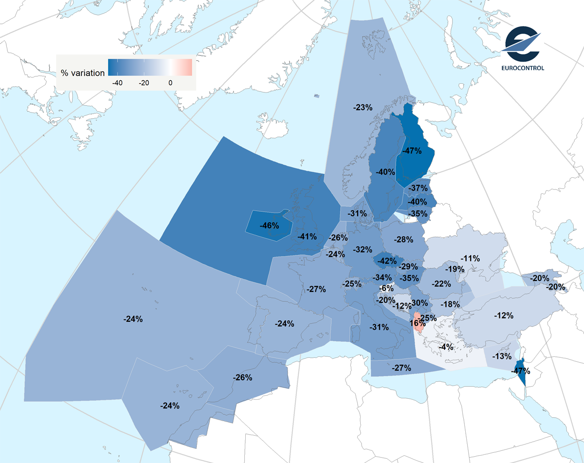 Eurocontrol: Lentoliikenne elpyy 2019 tasolle todennäköisesti jo vuoden  2023 aikana 